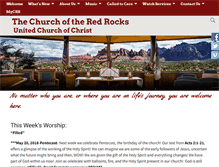 Tablet Screenshot of churchoftheredrocks.com
